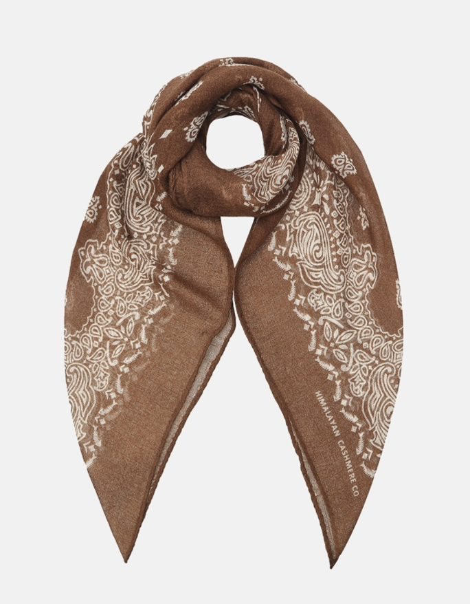 HIMALAYAN CASHMERE COMPANY 大判 ストール ブラウン